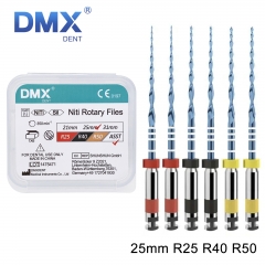 DMXDENT Dental Endo Root Canal Rotary Files RECIPROC BLUE R25/R40/R50 21/25mm