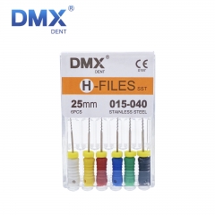 6Pcs DMXDENT Dental Endo Root Canal Files H-FILE 21/25/31mm SST Hand Use