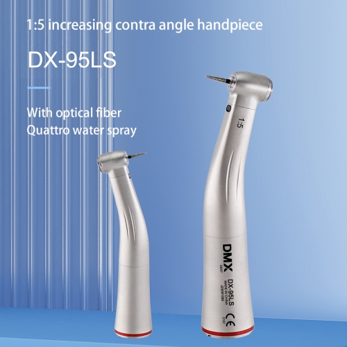 Dental 1:5 Increasing Handpiece Contra Angle LED Fit KAVO NSK Electric Motor