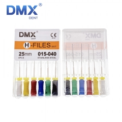 6Pcs DMXDENT Dental Endo Root Canal Files H-FILE 21/25/31mm SST Hand Use