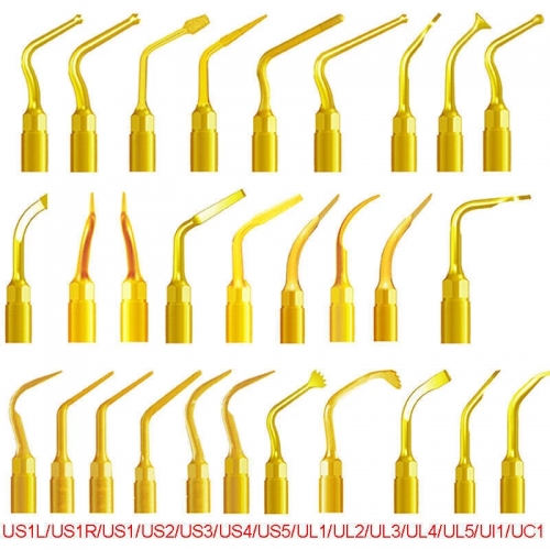 DMXDENT Dental Piezo Scaler Ultrasonic Bone Surgery U Tips Fit NSK Woodpecker US-II LED