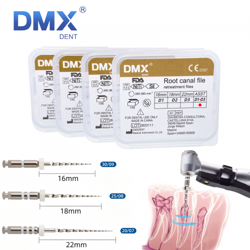 Dental NiTi Filling Rotary File Retreatment Universal Engine Rotary Root D1-D3